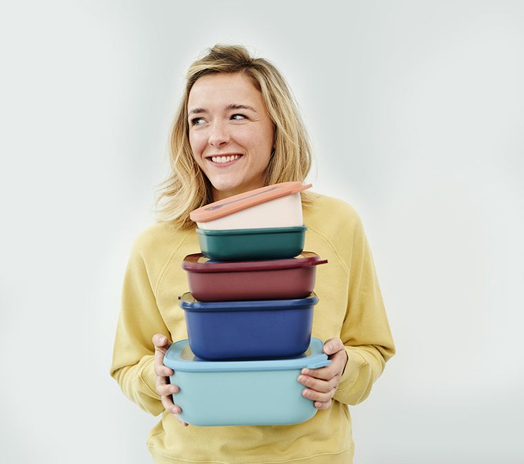 Mepal, Cirqula, miska, prostokątna, Vivid Mauve, 2000 ml