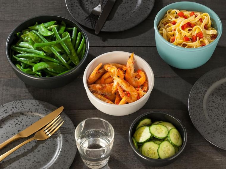 Mepal, Cirqula, zestaw 3 misek, okrągła, Nordic Black, 500+1000+2000 ml