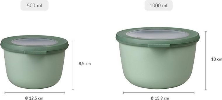 Mepal, Cirqula, zestaw 4 misek, okrągłe, 106233074600