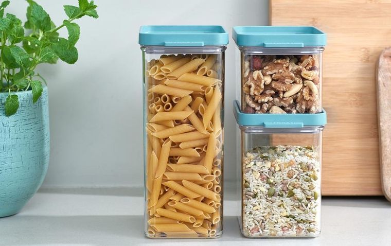 Mepal, Omnia, zestaw 3 pojemników, Black