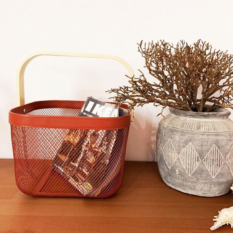 Metalowy koszyk na owoce, czarny