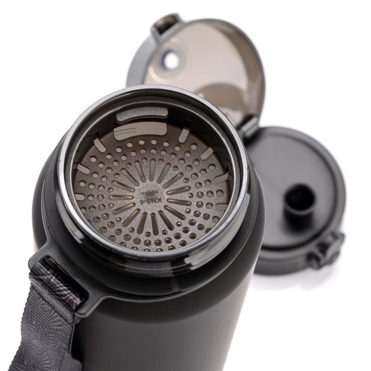 Meteor, bidon sportowy, czarny, 1000 ml