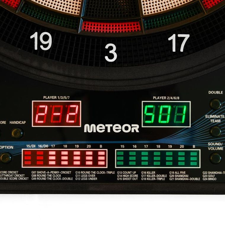 Meteor, elektroniczna tarcza do darta, 4-LED