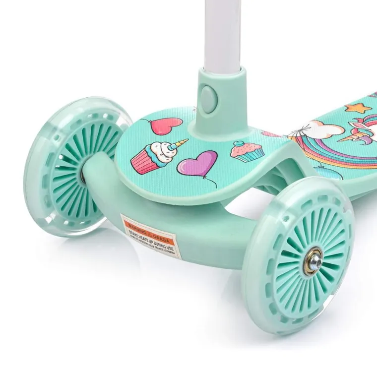 Meteor, Funny, hulajnoga 3-kołowa, miętowa