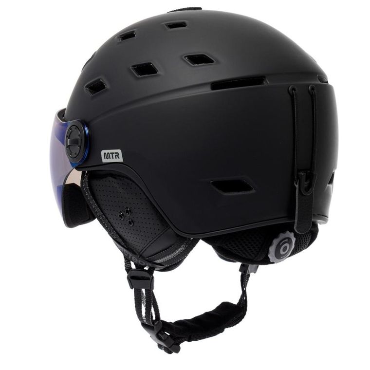 Meteor, Glide, kask narciarski, czarny, rozmiar 55-58 cm