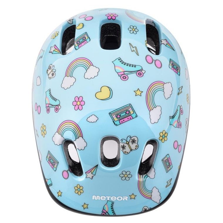Meteor, kask rowerowy, rozmiar XS, 44-48 cm, Rainbow, KS06