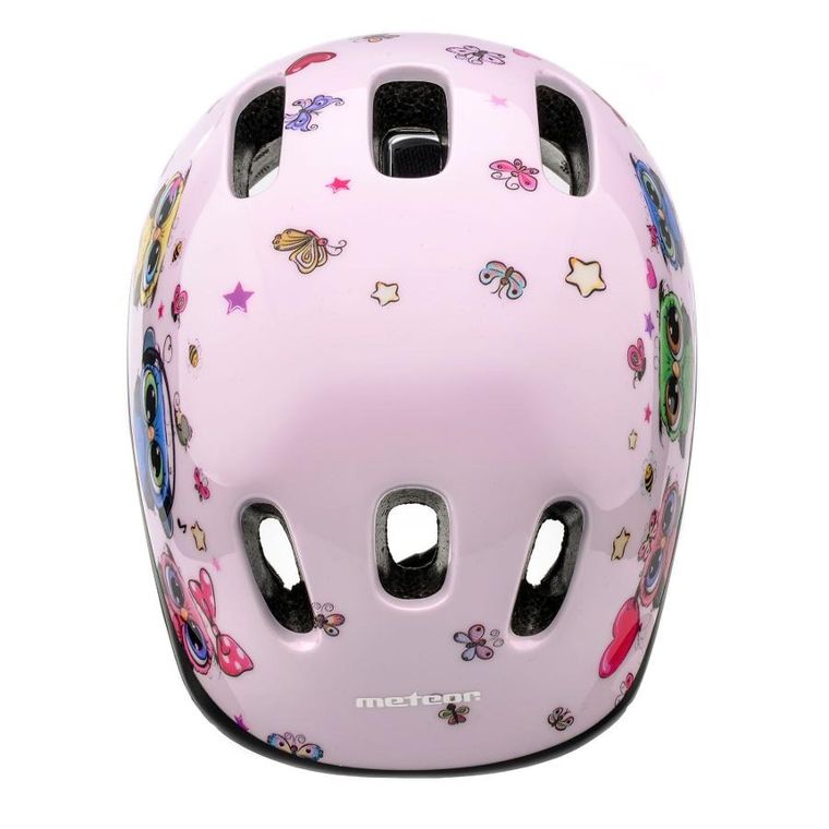Meteor, kask rowerowy, S 48-52 cm, Little owl