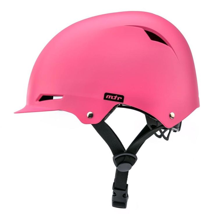 Meteor, KS02, kask ochronny, różowy, rozmiar 48-52 cm