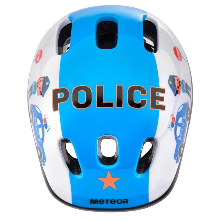 Meteor, KS06, kask ochronny, police, rozmiar 44-48 cm