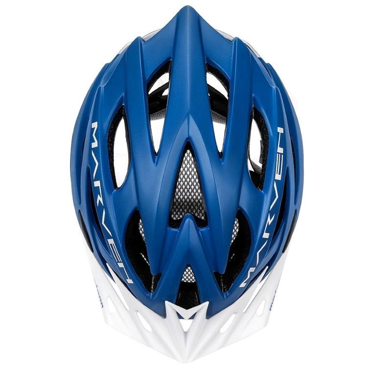 Meteor, Marven, kask rowerowy, rozmiar L, 58-61 cm, niebiesko-biały