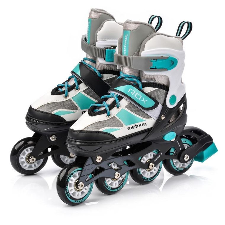 Meteor, Rox, rolki, miętowe, rozmiar 30-33