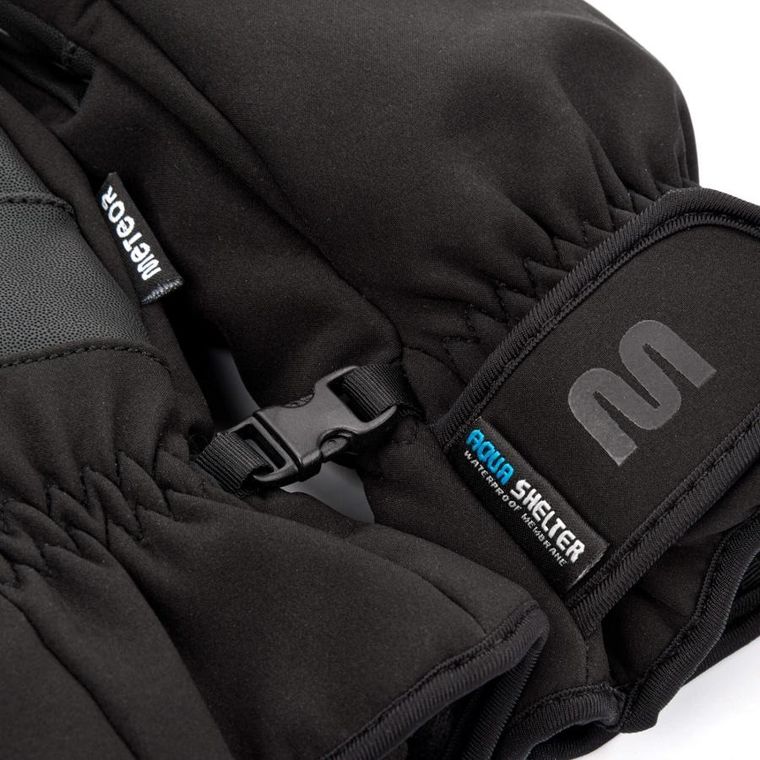 Meteor, Snorra, rękawice zimowe, czarne, rozmiar M