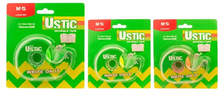 M&G, taśma klejąca, transparentna, z podajnikiem, 1 szt.