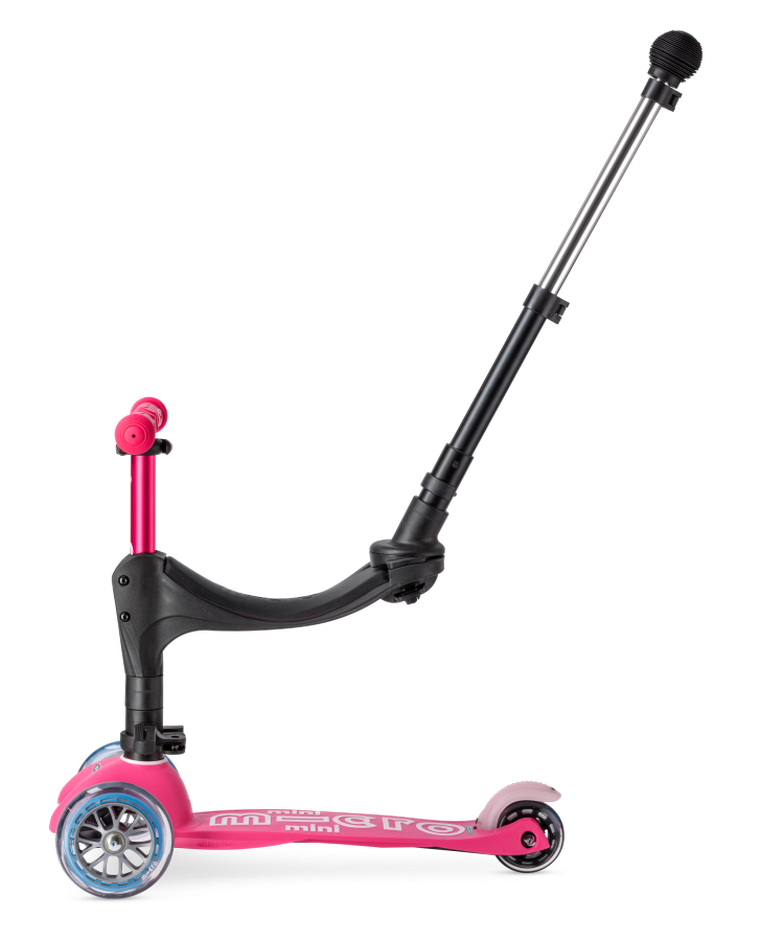 Micro Mobility, Mini 3w1 Deluxe Plus, hulajnoga 3-kołowa, pink