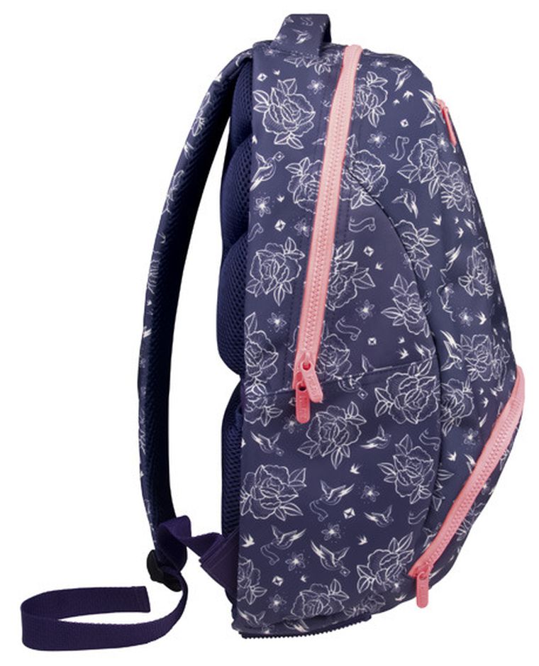 Milan, Flowers, plecak szkolny, niebieski