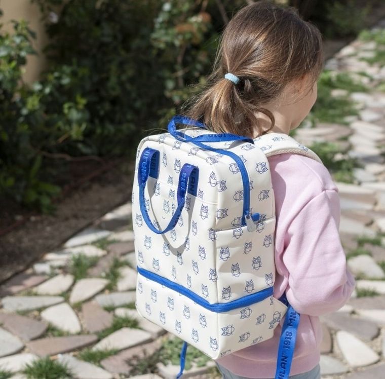 Milan, kolekcja 460, plecak szkolny, 1-komorowy, przegroda izotermiczna, beżowy