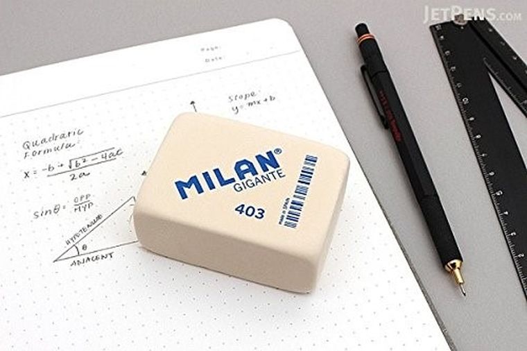 Milan, syntetyczna miękka gumka Gigant do ścierania