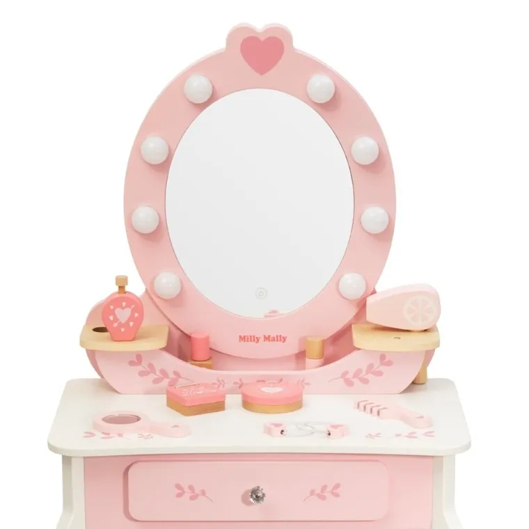 Milly Mally, Elly, drewniana toaletka, Pink