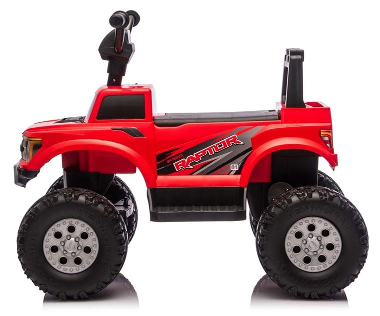 Milly Mally, Ford F-150 Raptor, pojazd na akumulator, czerwony