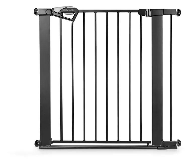 Milly Mally, Guardy, barierka zabezpieczająca na schody z rozszerzeniami, black, 76-104 cm