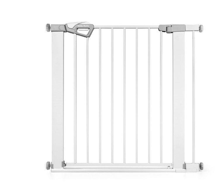 Milly Mally, Guardy, barierka zabezpieczająca na schody z rozszerzeniami, white, 76-104 cm
