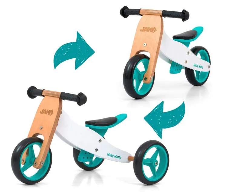 Milly Mally, Jake, rowerek 2w1, Classic Mint