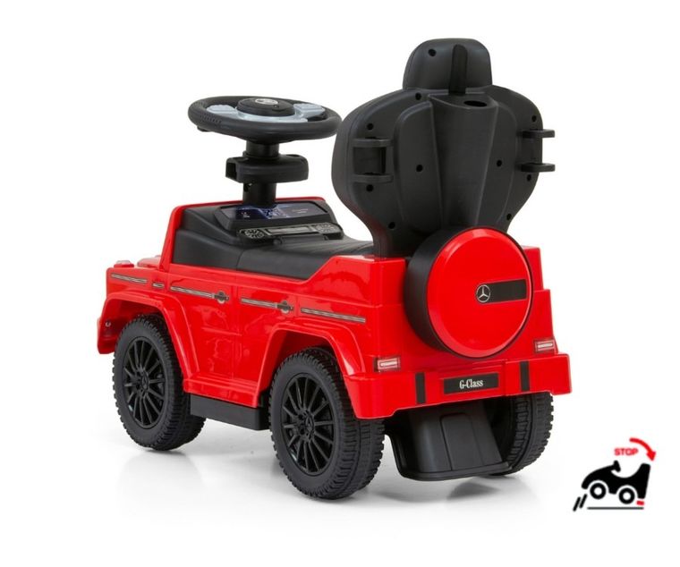 Milly Mally, Mercedes-Benz, G350d, jeździk z rączką, Red