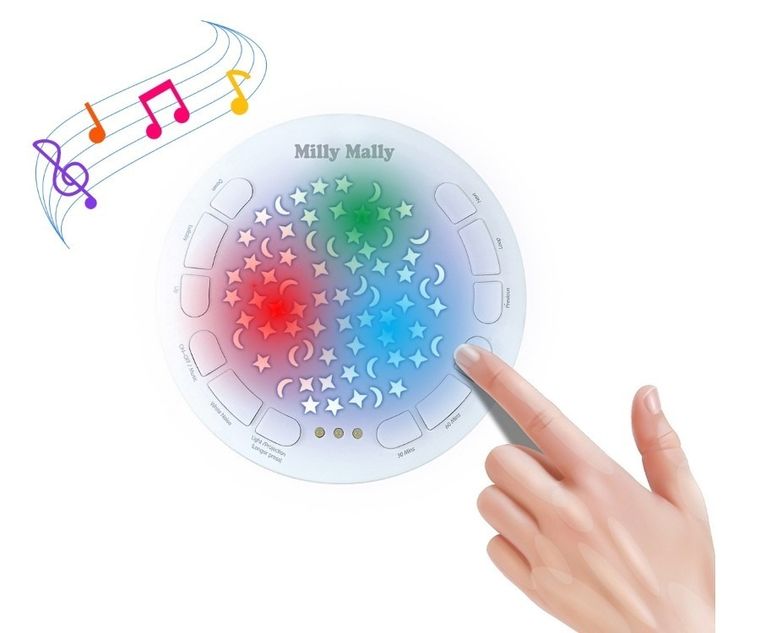 Milly Mally, Milly Bear, zabawka pluszowa z projektorem, Blue