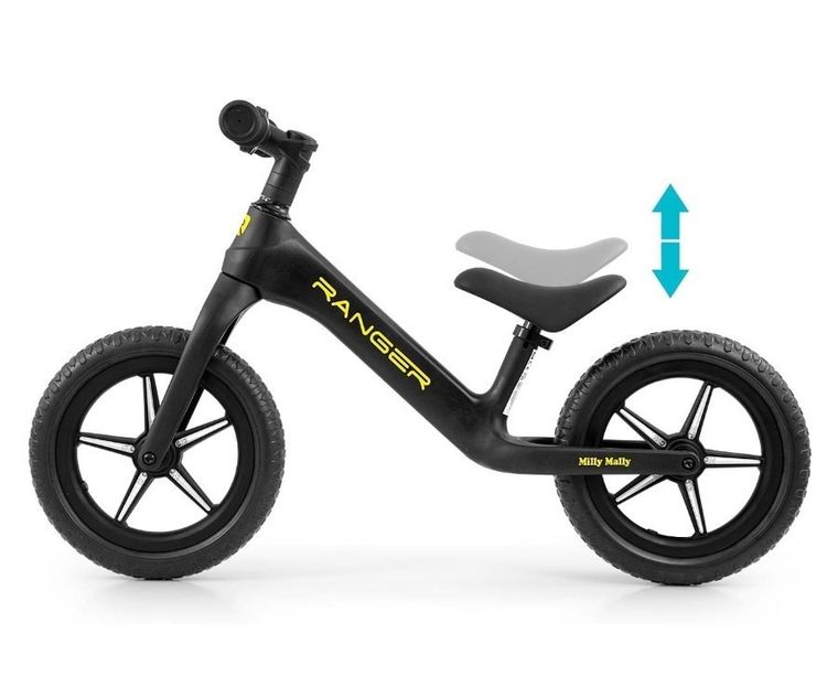 Milly Mally, Ranger Flash, rowerek biegowy, black