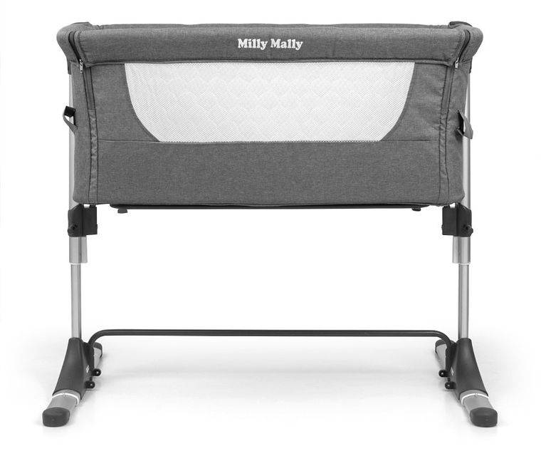 Milly Mally, Side by Side, łóżeczko dostawne, Stone