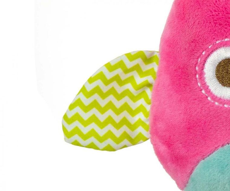 Milly Mally, zawieszka pluszowa, Sówka, różowa