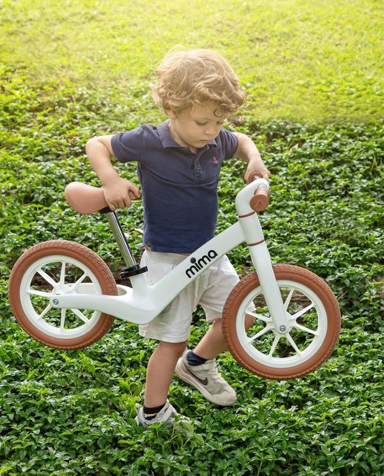 Mima, Zoom, rowerek biegowy, biały-camel