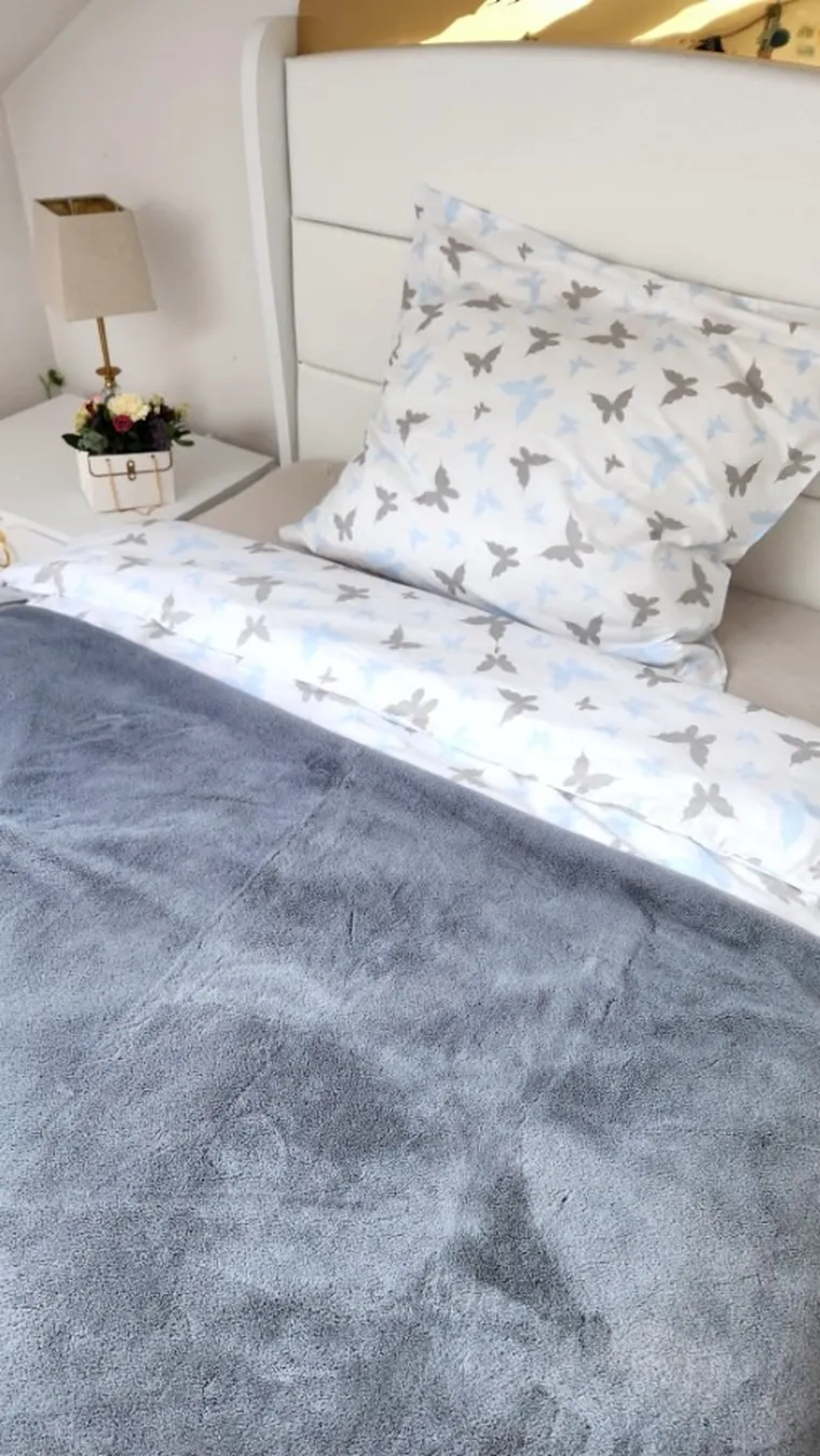 MimiNu, Butterfly, poszewka na poduszkę jaśka, na suwak, 40-40 cm