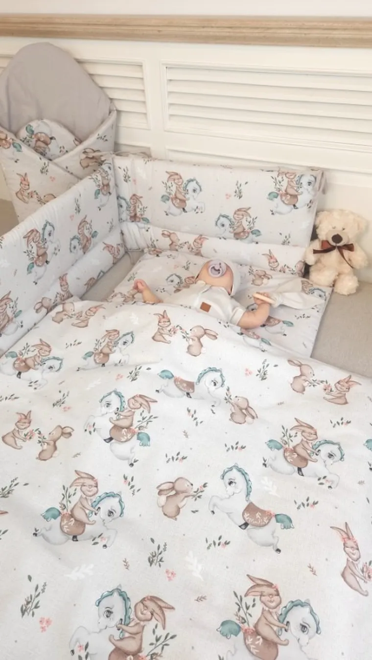 MimiNu, Duo, Karuzela, poszewka na poduszkę, 60-40 cm, 2 szt.