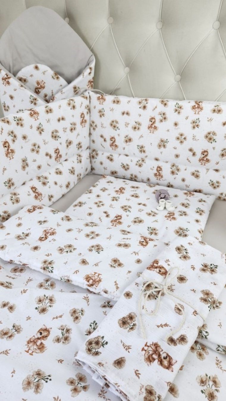 MimiNu, Kaczuszki, 2-częściowy komplet pościeli, beż, 135-100 cm