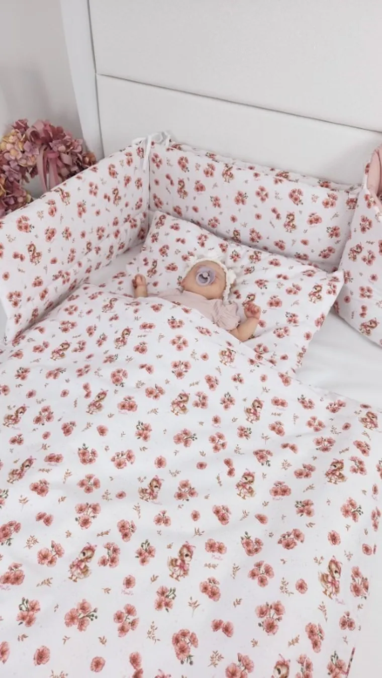 MimiNu, Kaczuszki, ochraniacz, 180-30 cm, pudrowy róż