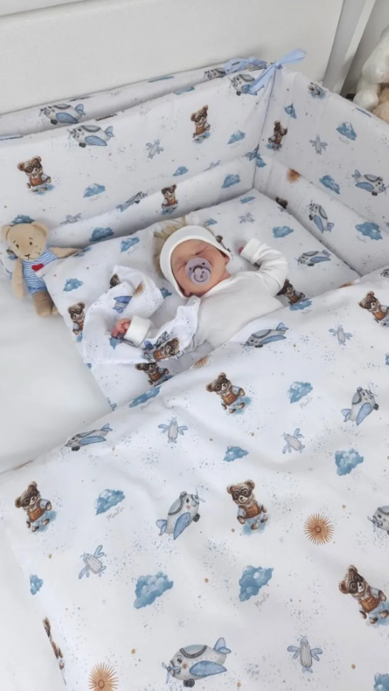 MimiNu, Misie, ochraniacz, 180-30 cm, błękit