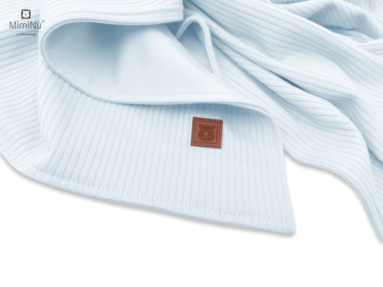 MimiNu, Soft, kocyk, baby blue, 75-100 cm, 0-6l