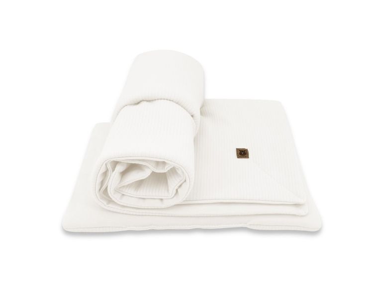 MimiNu, Soft, zestaw: pościel z wypełnieniem, TOG 1.75, ecru, 60-70 cm