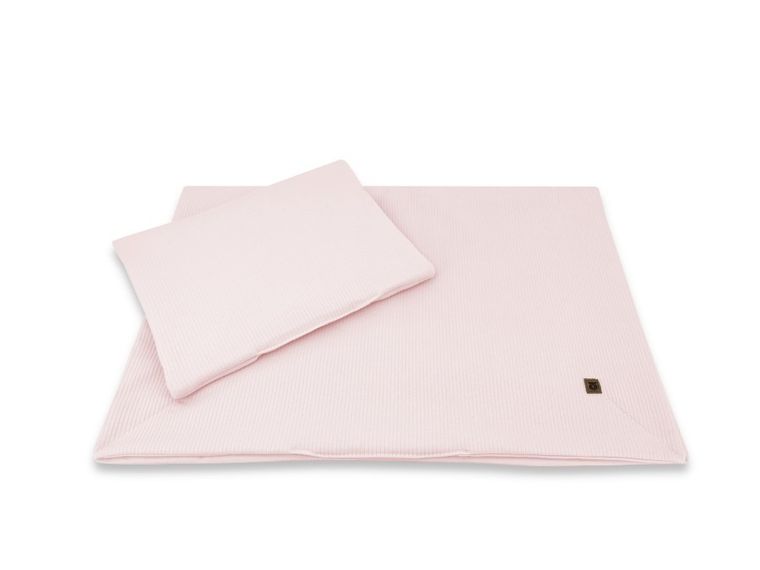 MimiNu, Soft, zestaw: pościel z wypełnieniem, TOG 1.75, pudrowy róż, 75-100 cm