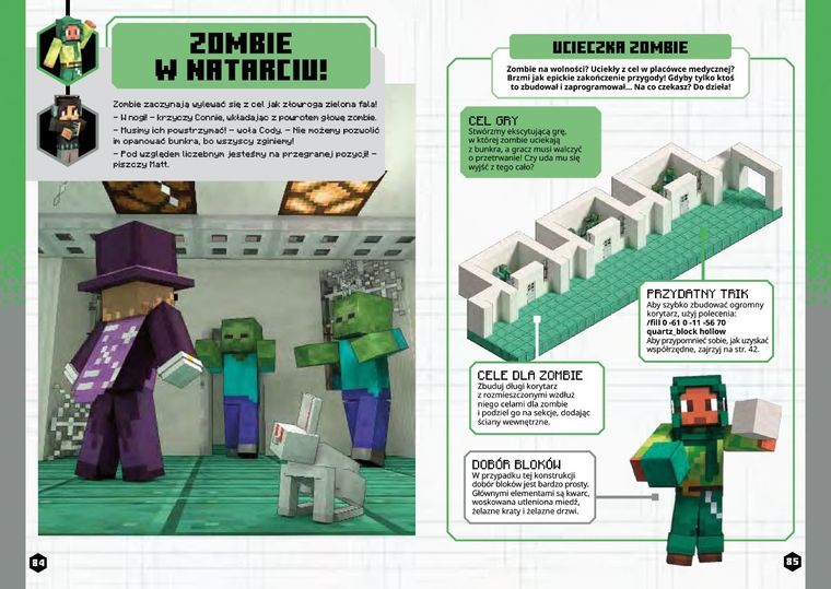 Minecraft Academy. Zombie atakują