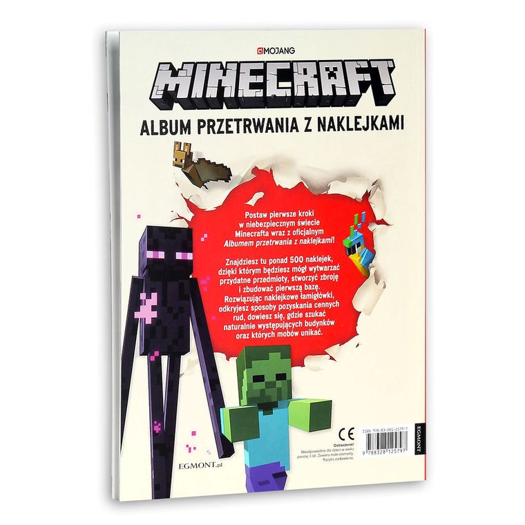 Minecraft. Album przetrwania z naklejkami
