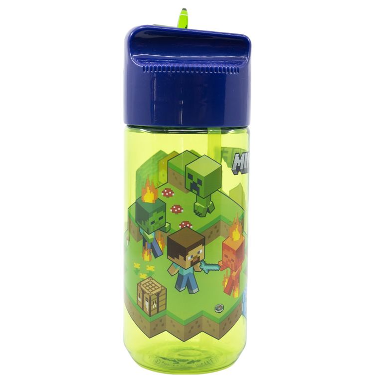 Minecraft, butelka plastikowa na wodę, ecozen, 430 ml