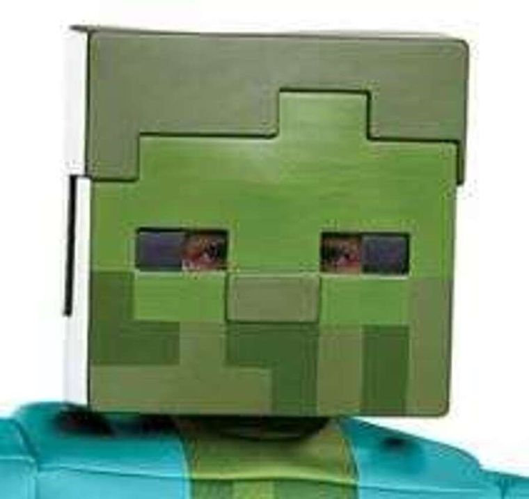 Minecraft, Halloween, strój karnawałowy, Zombie, 109-126 cm, 4-6 lat