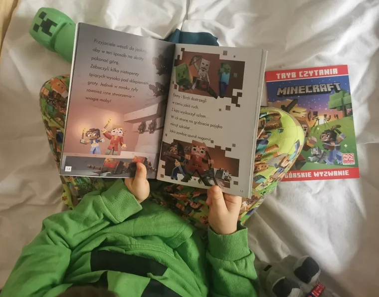 Minecraft. Moby w świecie podstawowym. Tryb czytania