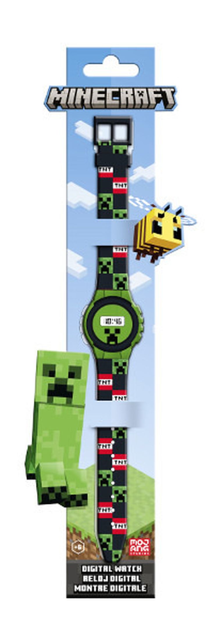 Minecraft, zegarek cyfrowy