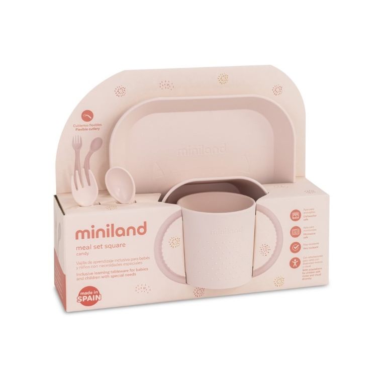 Miniland, Dolce, zestaw do karmienia, miętowy, 5 szt.