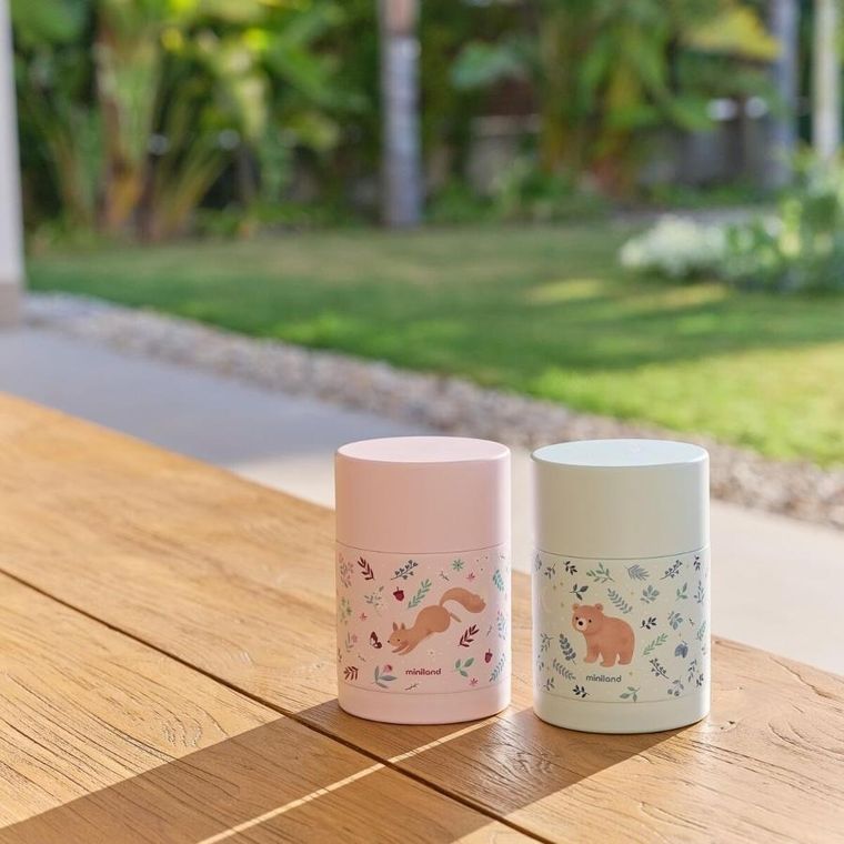 Miniland, Dreamland & CRVSH, termos do posiłków, wiewiórki, 600 ml