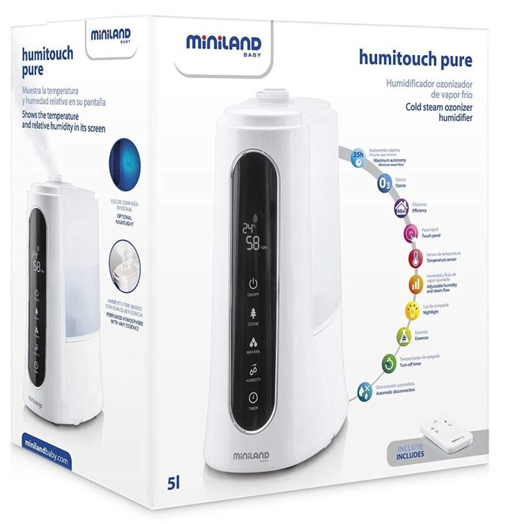 Miniland, Humitouch Pure, nawilżacz ozonizator