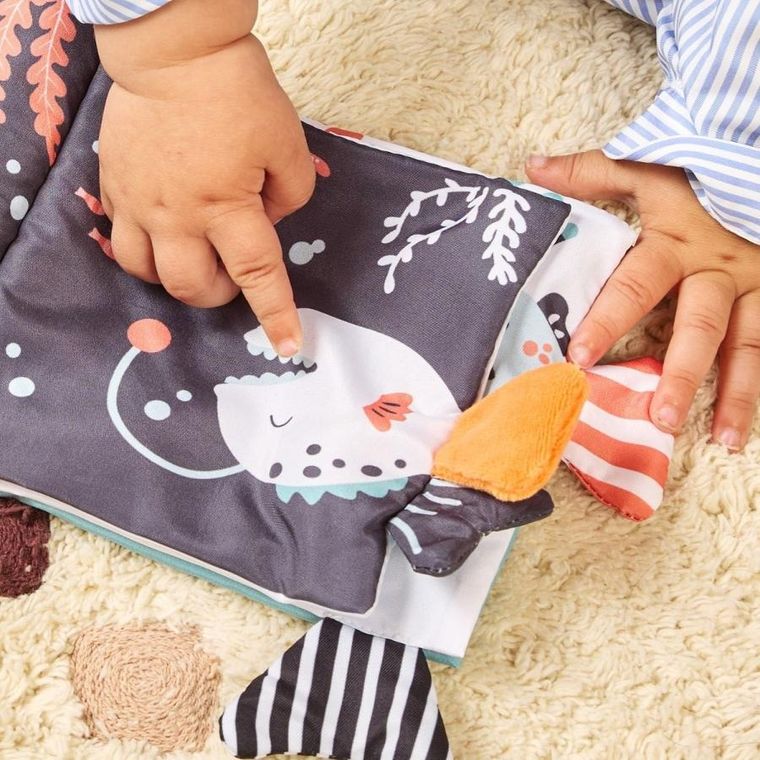 Miniland, miękka książeczka sensoryczna, morze